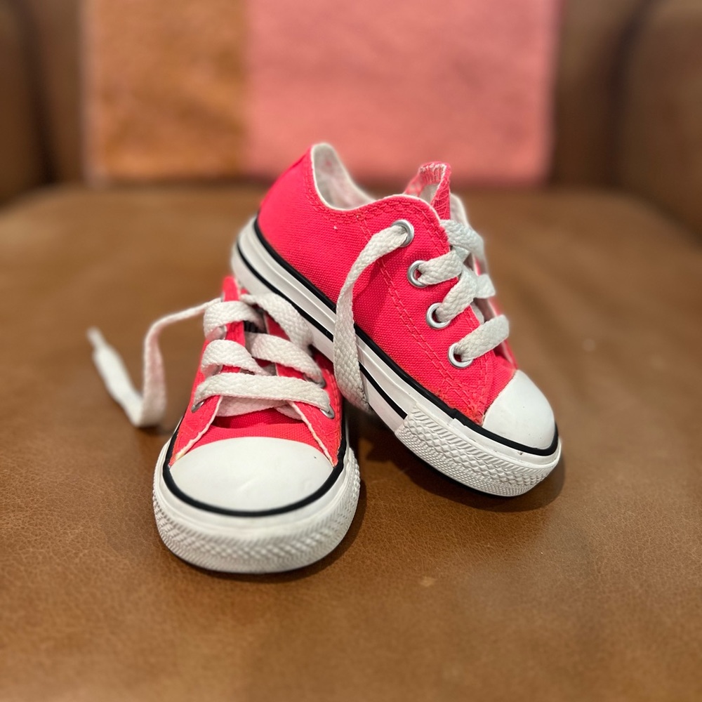 Hot pink Converse sneakers infant size 4